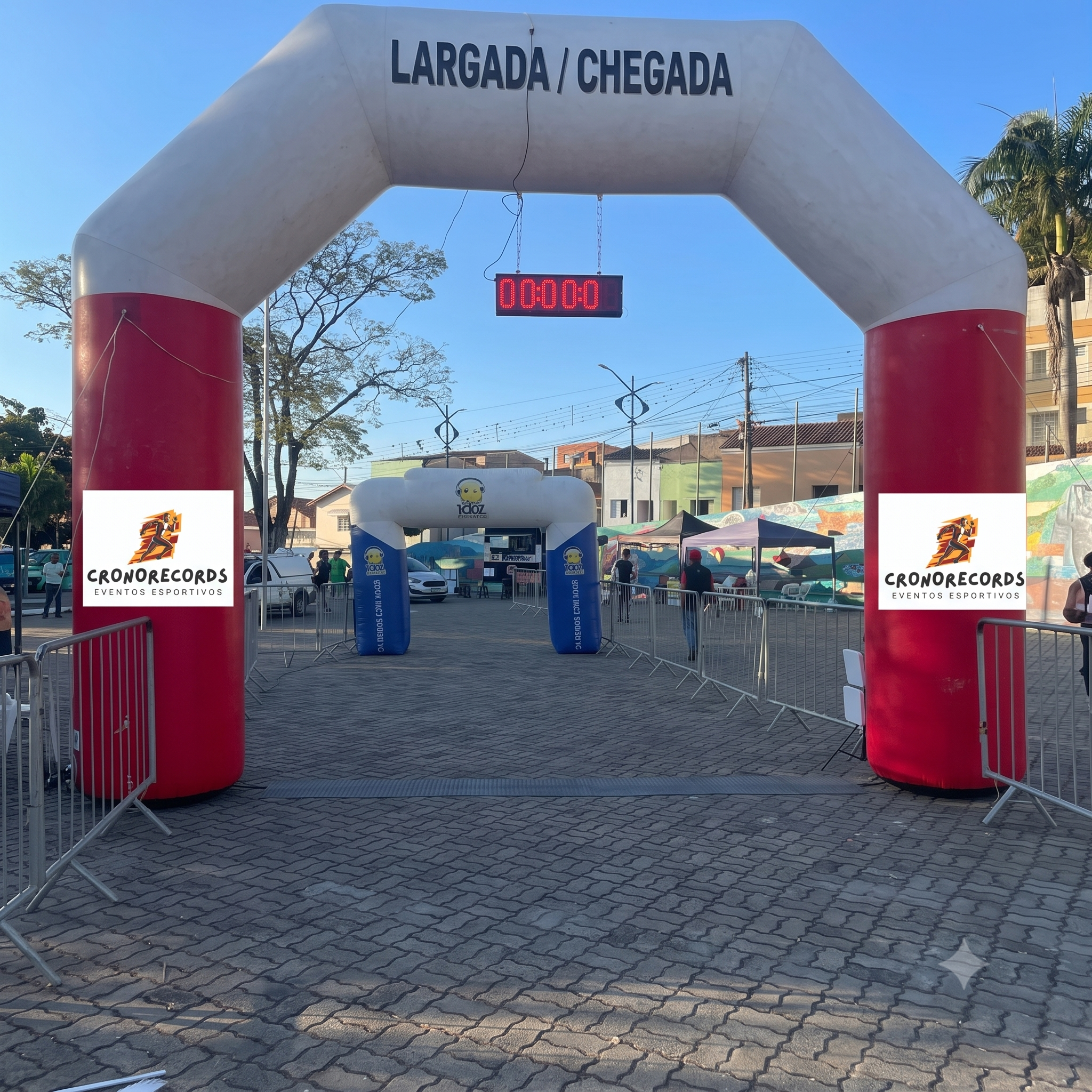 Pórtico inflável para eventos